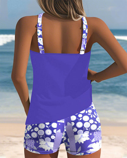 LYSE | Maillot de bain deux pièces style plage fleuri