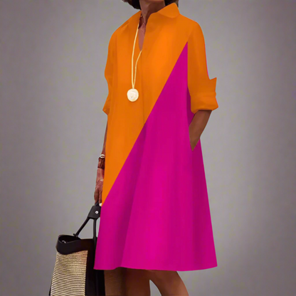 Sandrine™ | Élégante Robe Polo pour vos Moments de Détente