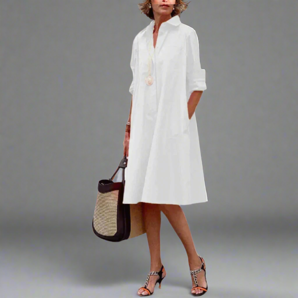 Sandrine™ | Élégante Robe Polo pour vos Moments de Détente