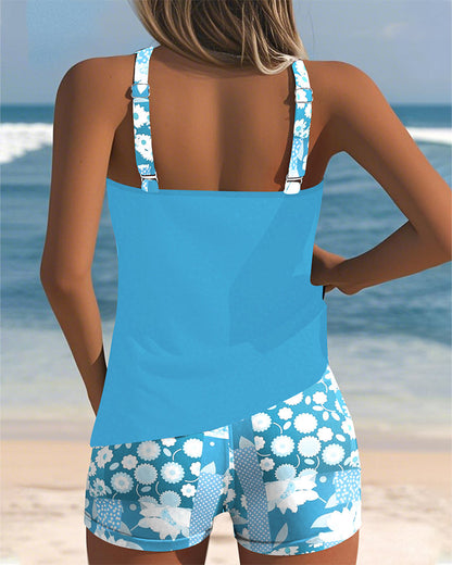 LYSE | Maillot de bain deux pièces style plage fleuri