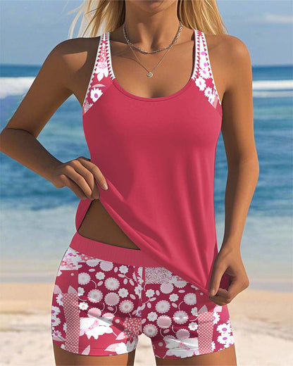 LYSE | Maillot de bain deux pièces style plage fleuri