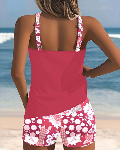 LYSE | Maillot de bain deux pièces style plage fleuri