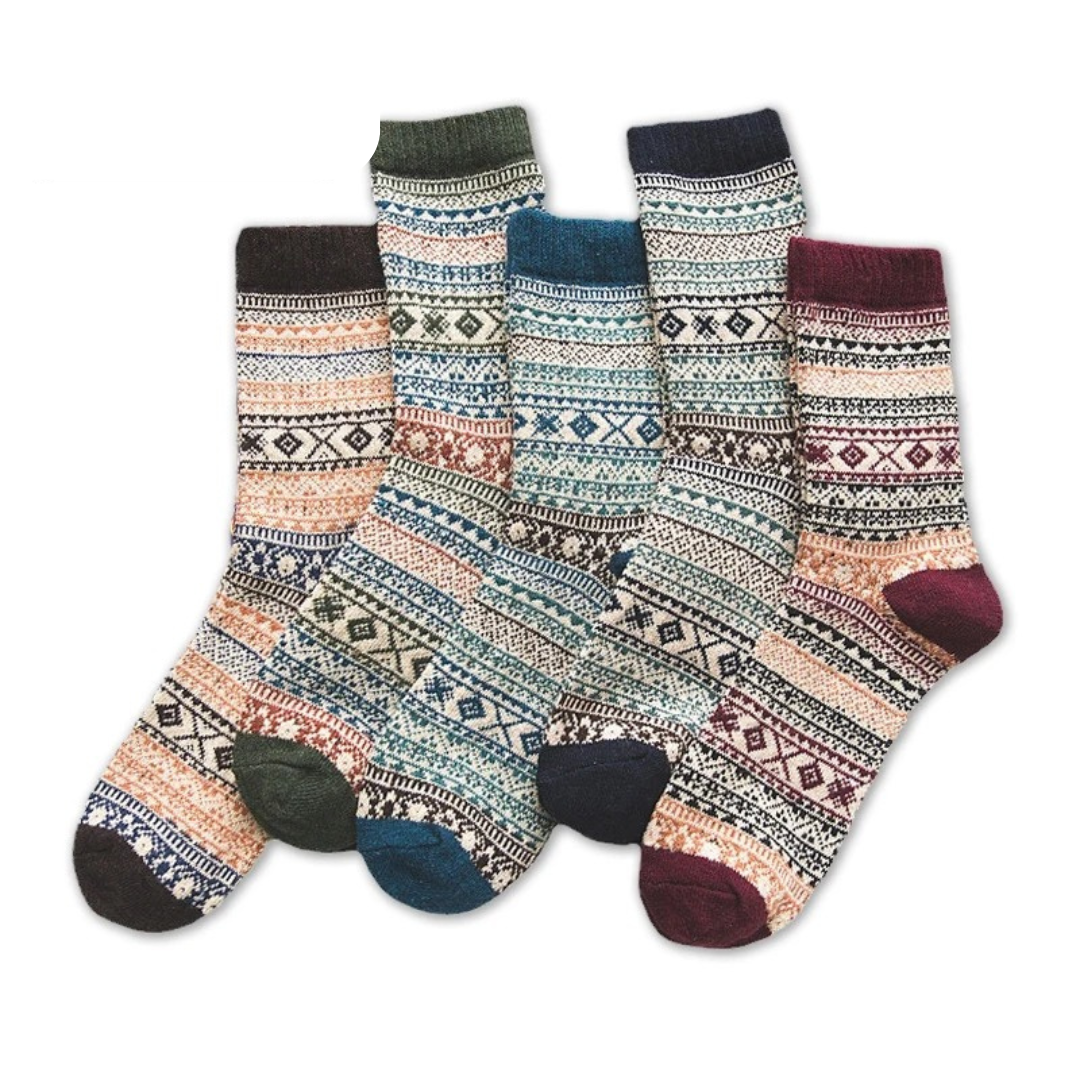 SIMONE | Chaussettes d'Hiver Thermo - Pack de 5