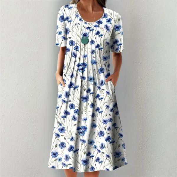 Eléa | Robe Fleurie Évasée