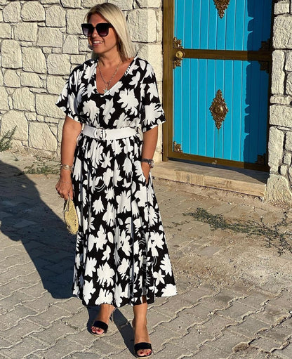 CAMILIA | Robe élégante avec couverture pour le ventre