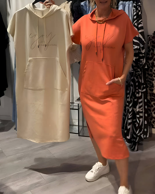 CÉCILE™ | Robe à capuche décontractée