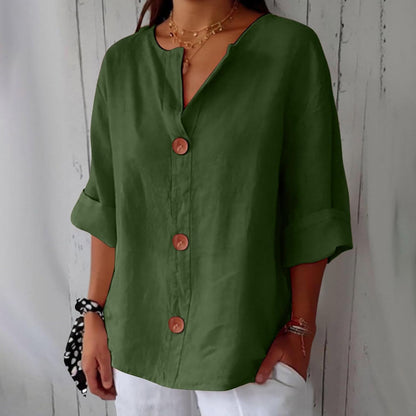 RACHEL | Blouse en Lin Décontractée