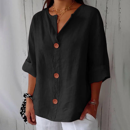 RACHEL | Blouse en Lin Décontractée