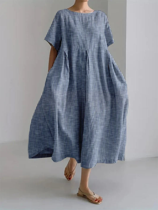 BIANCA | Robe Longue Décontractée Avec Coupe Confortable Et Style Rétro Pour Tous Les Jours