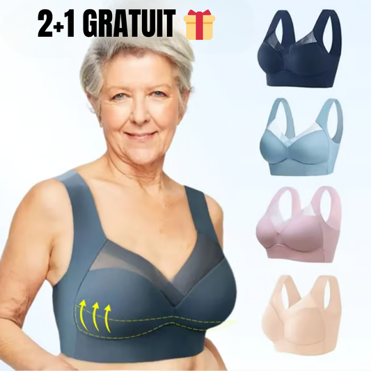 LINDA | Lot de 3 soutiens-gorge confortables et sans couture 2+1 GRATUIT