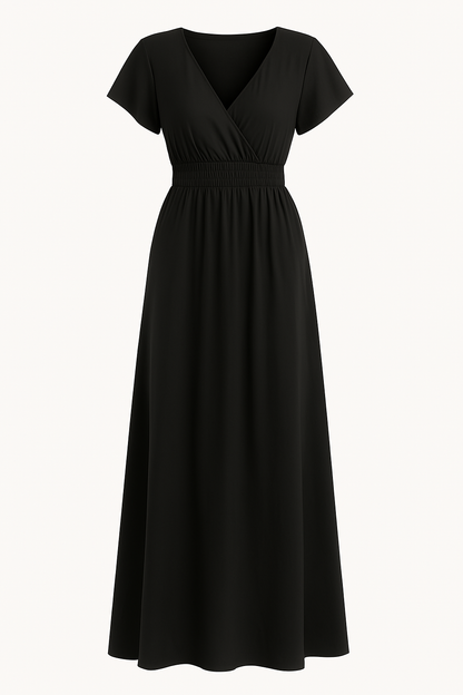 ADÈLE | Robe à col V cache-ventre