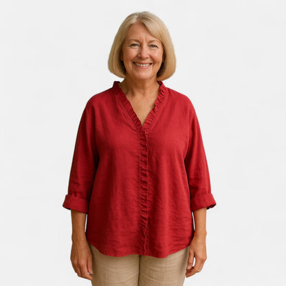 INÈS | Blouse Confortable à Volants