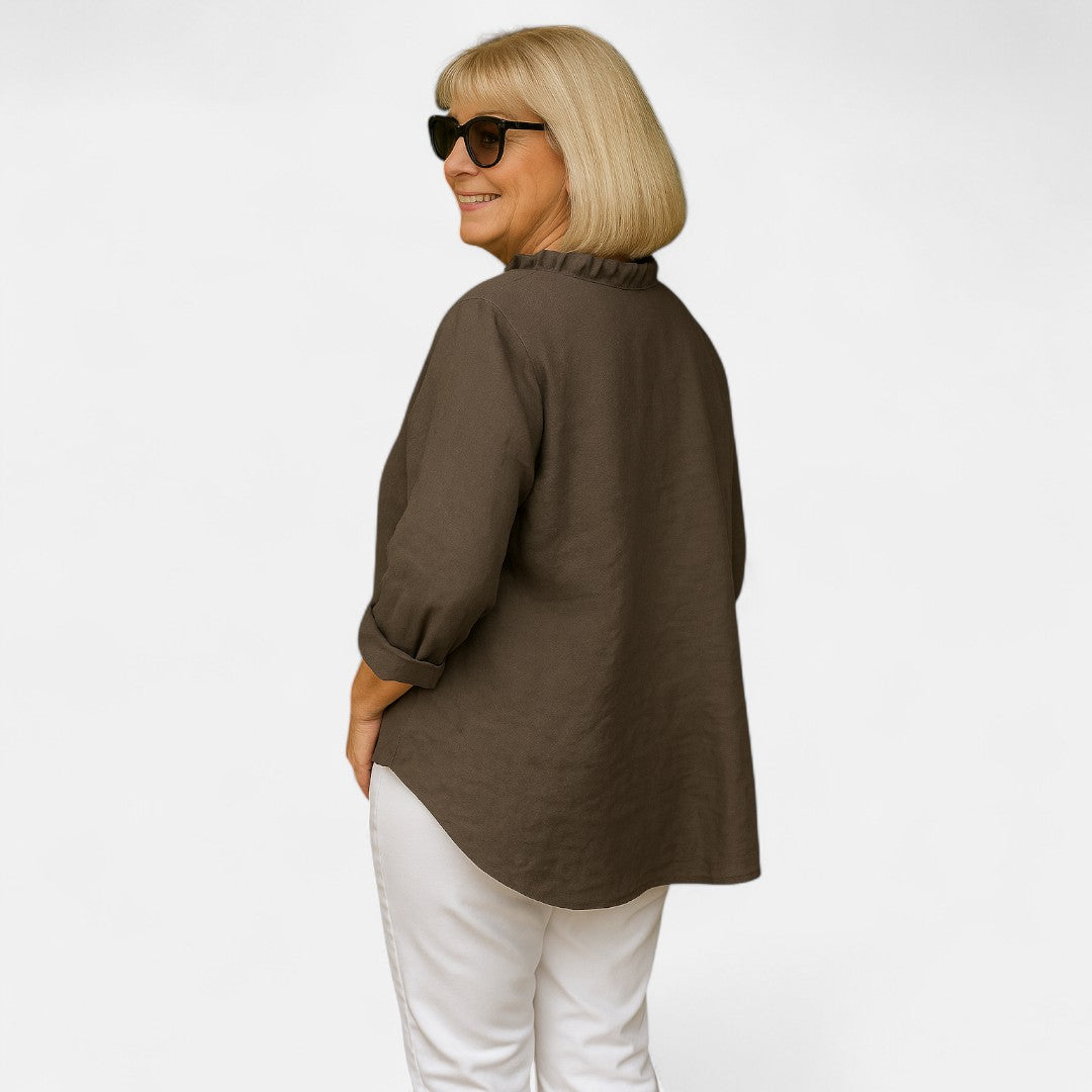 INÈS | Blouse Confortable à Volants