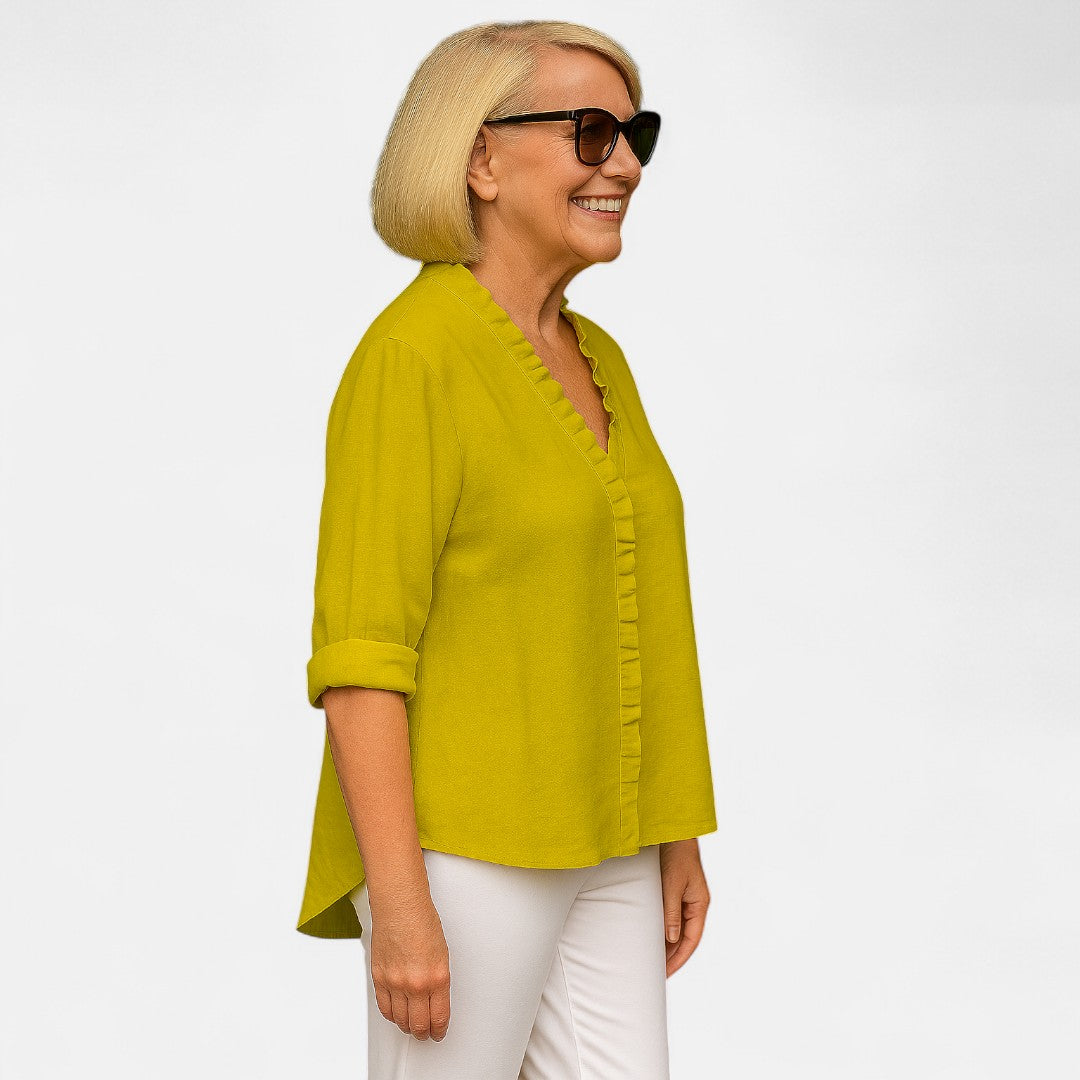 INÈS | Blouse Confortable à Volants