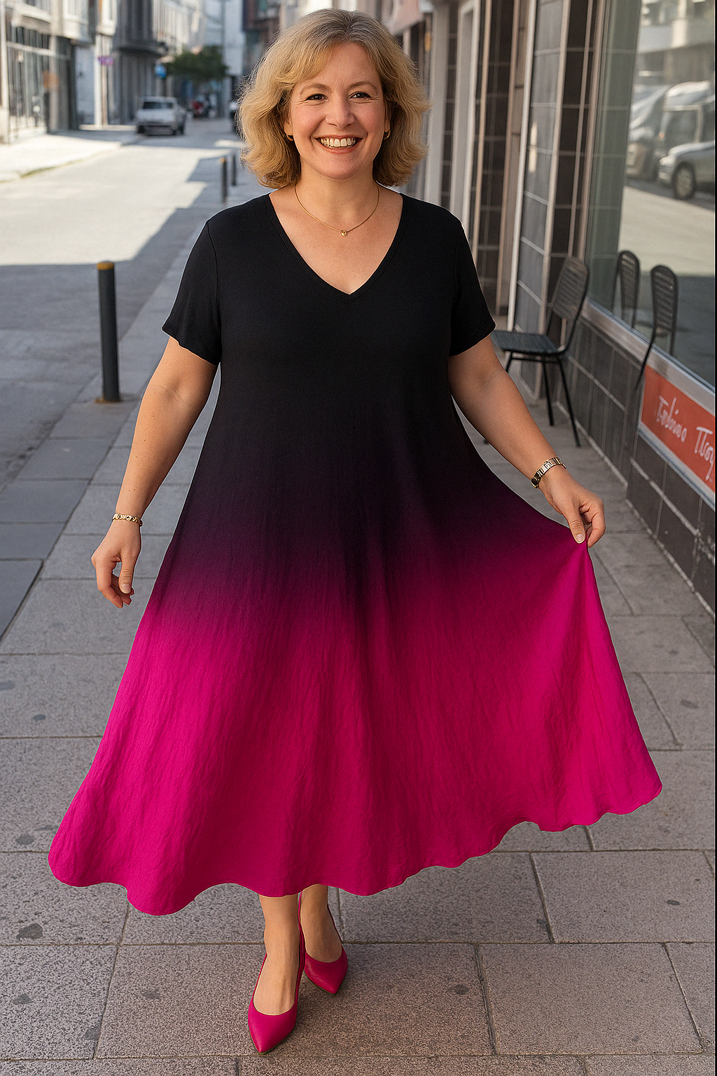 AMÉLIE | Robe Élégante – Effet Ventre Plat