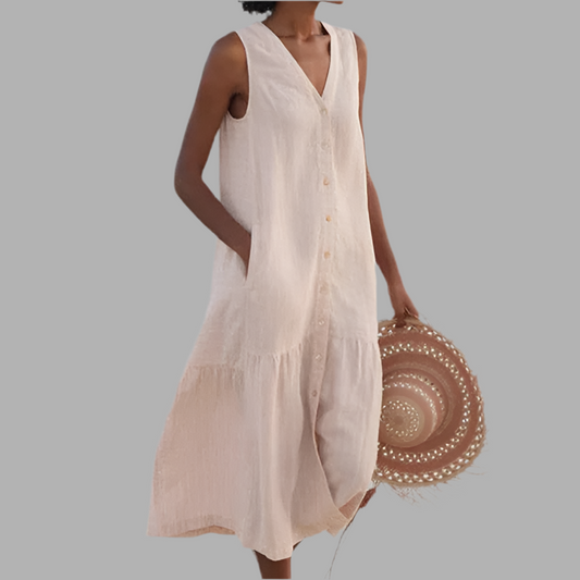 Rocio™ | Robe sans manches à décolleté en V