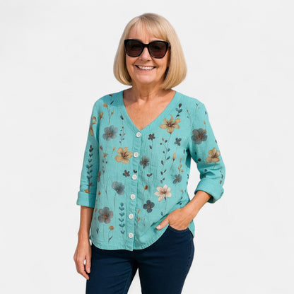 ALICE | Loose-Fit Floral Top