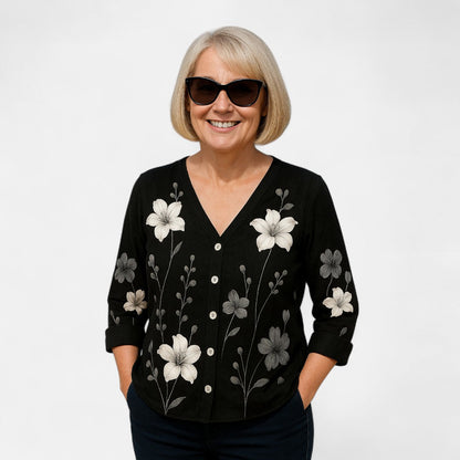 ALICE | Loose-Fit Floral Top