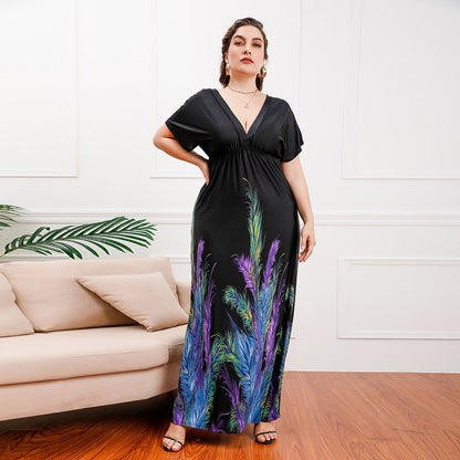 ELLA | Robe longue papillon flatteuse pour le ventre