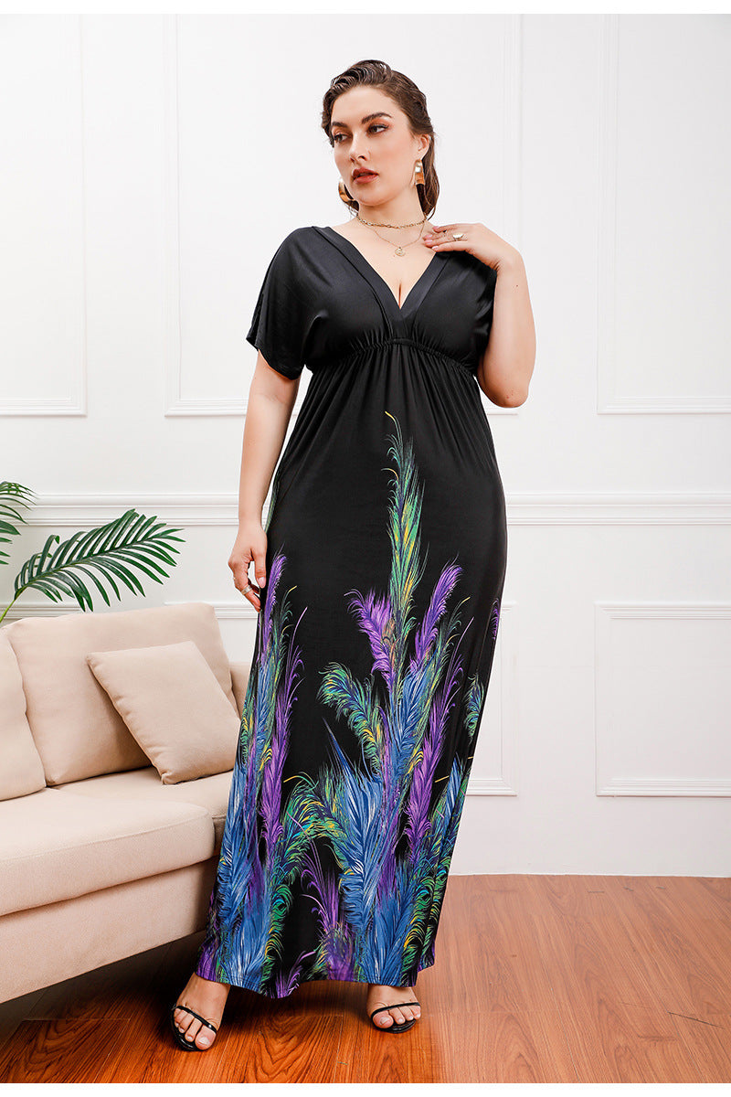 ELLA | Robe longue papillon flatteuse pour le ventre