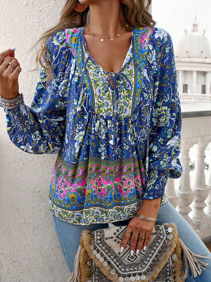 ZOEY | Chemisier à smocks fleuris