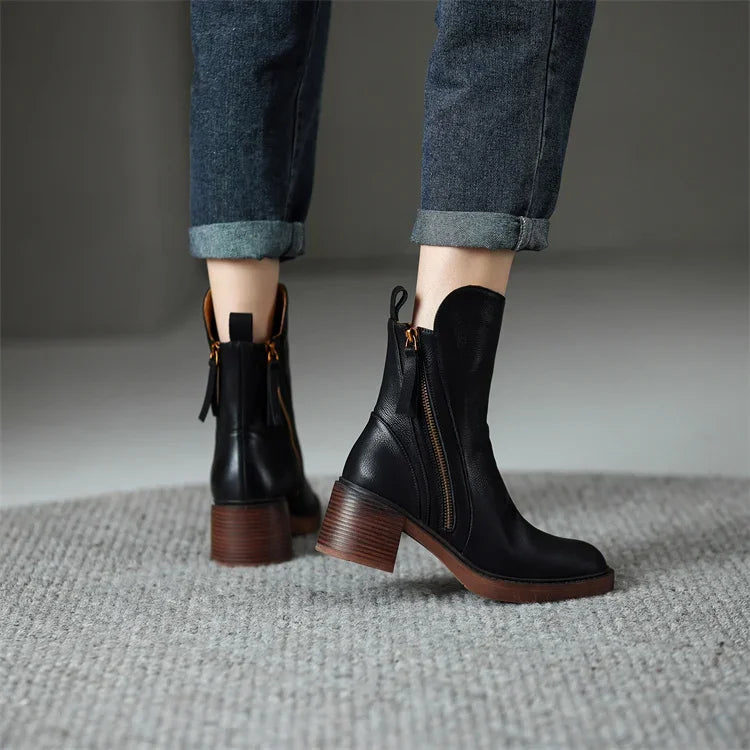 Amelie | Bottines en cuir pour femmes