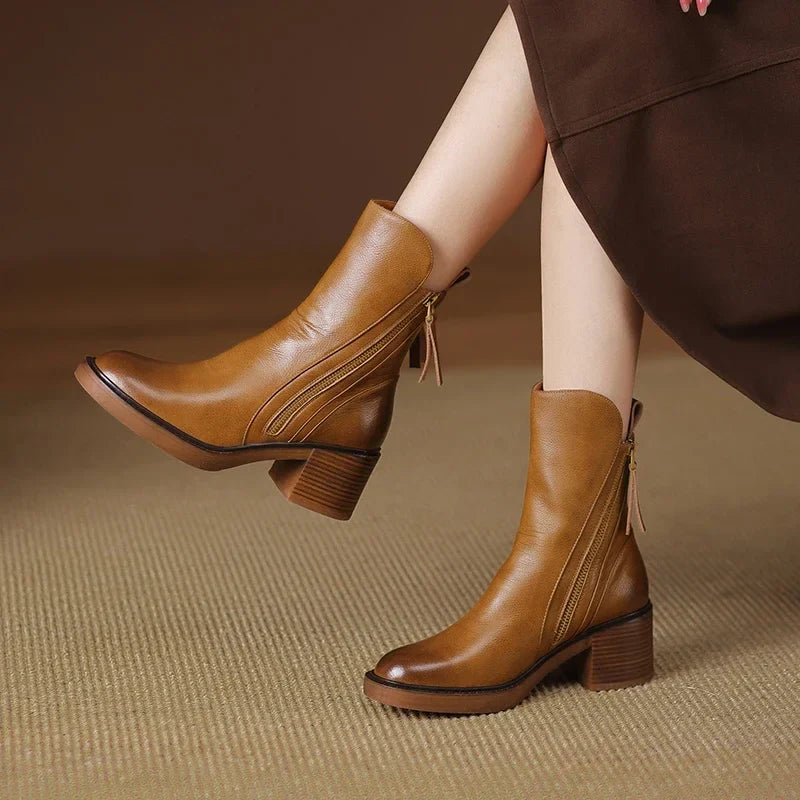 Amelie | Bottines en cuir pour femmes