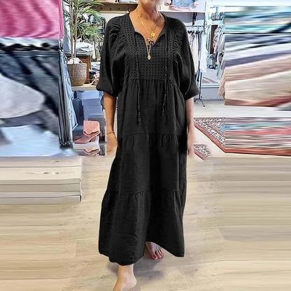 LINE™ | Robe mi-longue fluide