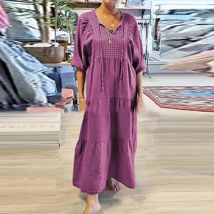 LINE™ | Robe mi-longue fluide