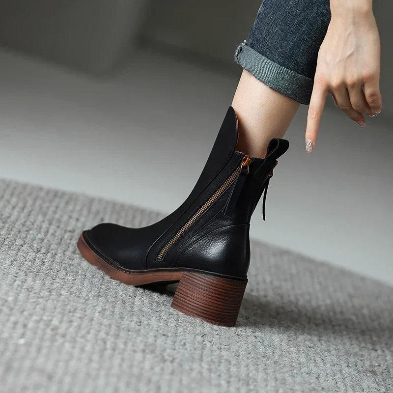 Amelie | Bottines en cuir pour femmes