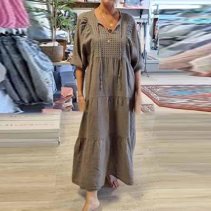LINE™ | Robe mi-longue fluide