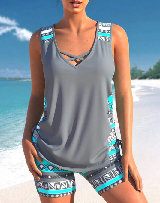 SYLVIE™ | Ensemble tankini minceur élégance