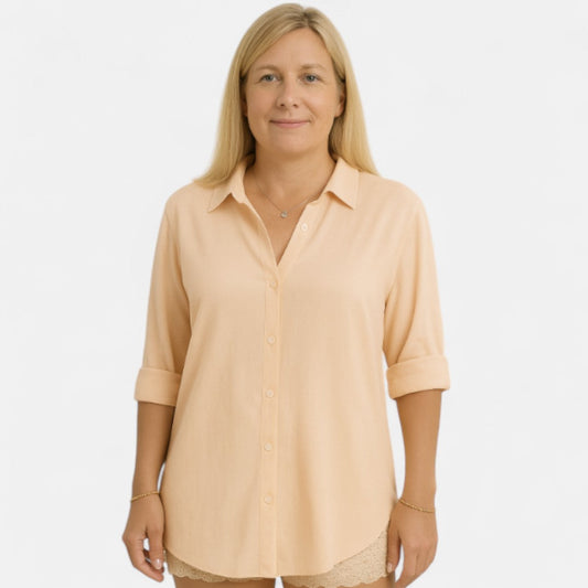 JULIE | Linen Chemise Robe