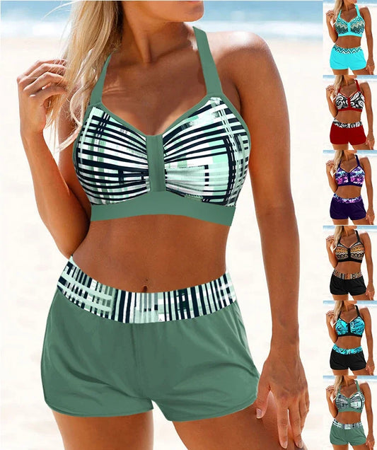 SUZIE | Bikini côtelé taille haute