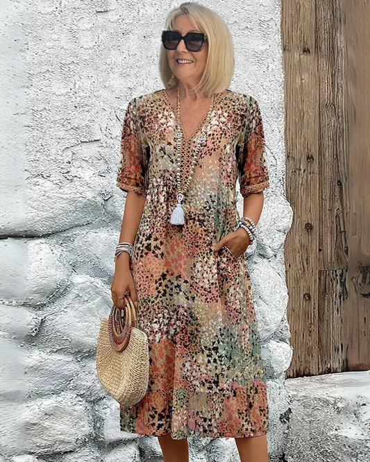 Isabeau | Robe Midi Imprimée