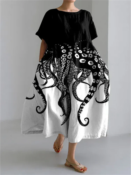 RAFFAELLA | Robe D'été Artistique Avec Liberté De Mouvement Et Style Unique Pour Les Journées Informelles