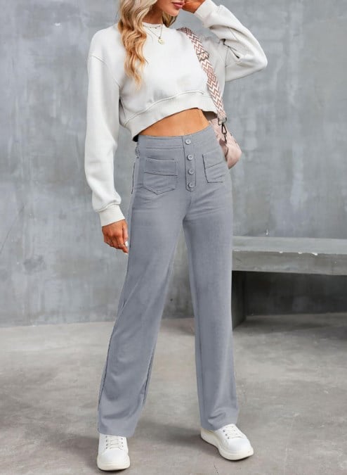 Camille | Pantalon stretch confortable avec poches