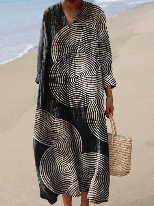 KAÏA | ROBE GRAPHIQUE ÉLÉGANTE