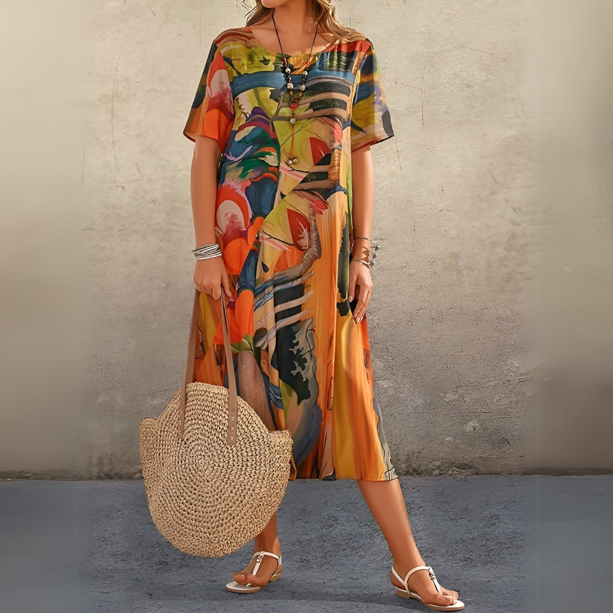 Joelle | Robe à fleurs fluide et élégante