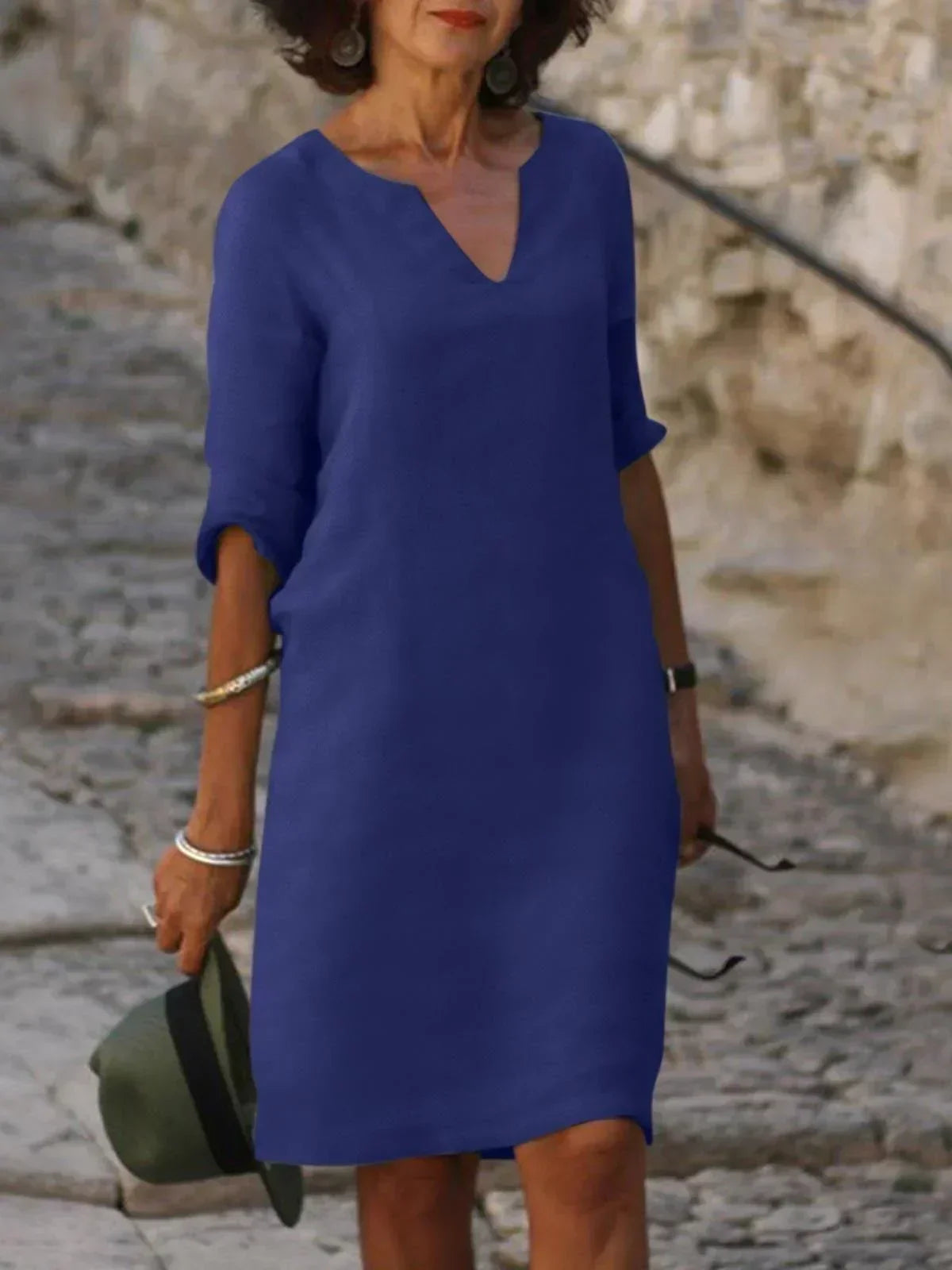ELSIE | Robe V-cou Élégante pour Toutes les Occasions