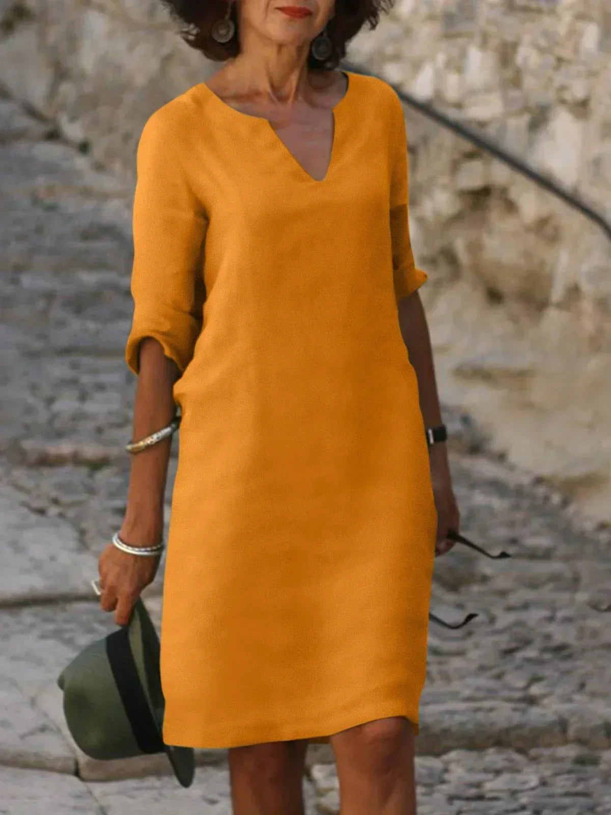 ELSIE | Robe V-cou Élégante pour Toutes les Occasions