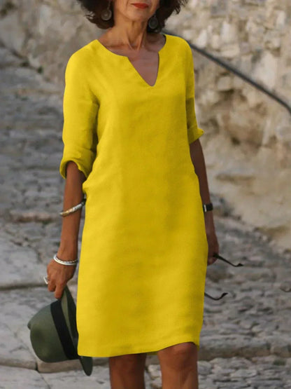 ELSIE | Robe V-cou Élégante pour Toutes les Occasions